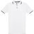 THC ROME WH. Zweifarbiges Baumwoll-Poloshirt für Männer. Weiße Farbe (Bild 1)