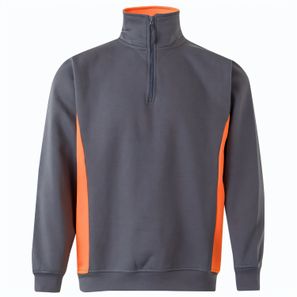 VL SVAROG. Zweifarbiges Frottee-Sweatshirt (260 g/m²), aus Polyester (65 %) und Baumwolle (35 %)
