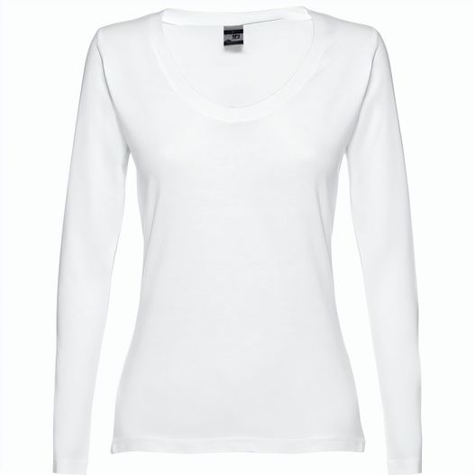 THC BUCHAREST WOMEN WH. Langärmeliges tailliertes T-Shirt für Frauen (Bild 1)
