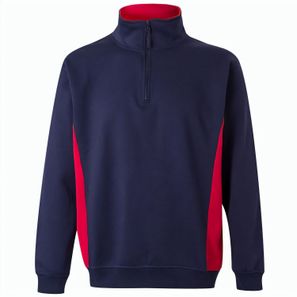VL SVAROG. Zweifarbiges Frottee-Sweatshirt (260 g/m²), aus Polyester (65 %) und Baumwolle (35 %)