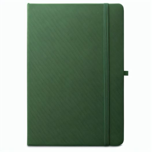 ANNE. A5 Notizbuch aus recyceltem Polyester (100% rPET) mit linierten Seiten (Bild 1)