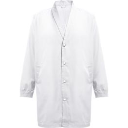 THC MINSK WH. Kittel aus Baumwolle und Polyester für Arbeitskleidung. Weiße Farbe