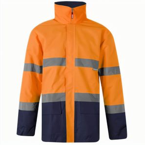 VL THEMIS. Zweifarbiger Parka (190g/m²), aus Polyester (100%), mit PU-Beschichtung