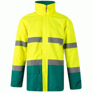 VL THEMIS LARGE. Zweifarbiger Parka (190g/m²), aus Polyester (100%), mit PU-Beschichtung