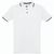 THC ROME WH. Zweifarbiges Baumwoll-Poloshirt für Männer. Weiße Farbe (Bild 1)