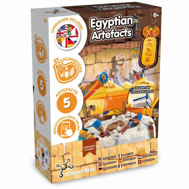 Ancient Egypt Excavation Kit II. Lernspiel lieferung inklusive einer kraftpapiertasche (90 g/m²), aus FSC™-zertifiziertem Material und anderen kontrollierten Materialien hergestellt