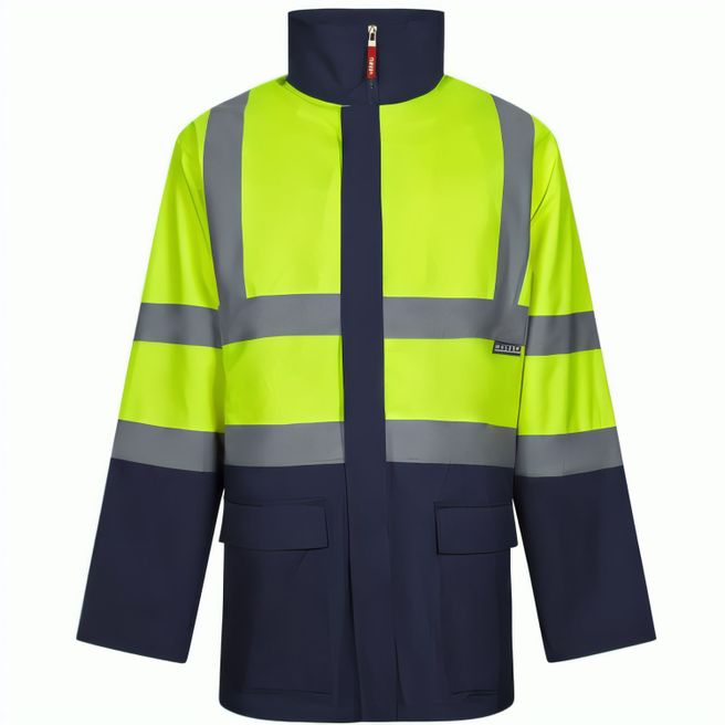 Produktabbildung VL JUNO LARGE. Zweifarbiger 4-in-1-Parka (180 g/m²), aus Polyester (100%) mit PU-Beschichtung VL JUNO LARGE. Zweifarbiger 4-in-1-Parka (180 g/m²), aus Polyester (100%) mit PU-Beschichtung