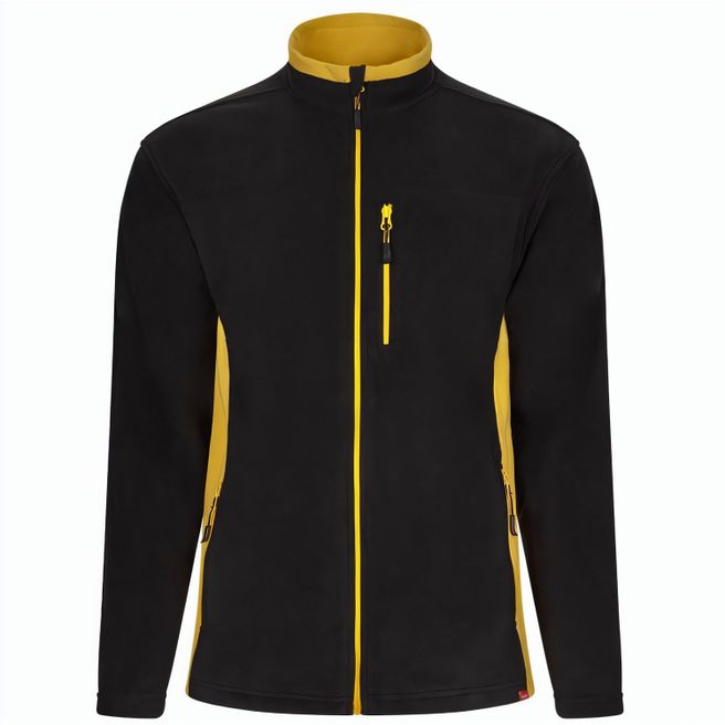 VL GERAS. Zweifarbige Fleecejacke (220g/m²) aus Polyester (100%)