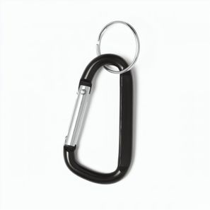 MATTHEW. Karabinerclip aus Aluminium mit Schlüsselring