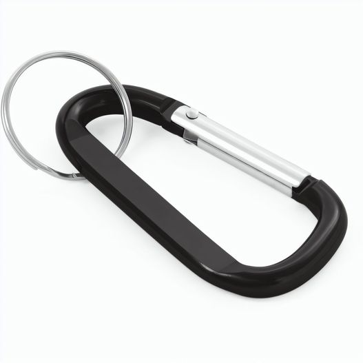 MATTHEW. Karabinerclip aus Aluminium mit Schlüsselring (Bild 1)