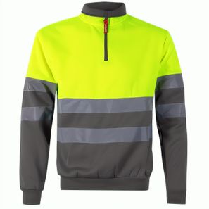 VL THOR. Zweifarbiges Sweatshirt (300g/m²) aus Polyester-Fleece (100%)