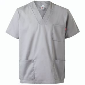 VL ILLAPA. Tunika aus Twill (190g/m²) mit kurzen Ärmeln, aus Polyester (65%) und Baumwolle (35%)