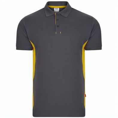 VL SUPAY. Zweifarbiges Piqué-Poloshirt (180 g/m²), kurzärmelig, aus Baumwolle (60%) und Polyester (40%)