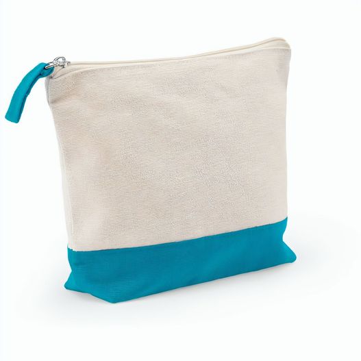 DAPHNE. Kosmetiktasche aus 100 % Baumwolle (340 g/m²), zweifarbig (Bild 1)