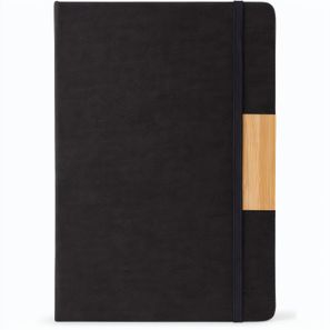 HOMERO. Set bestehend aus einem A5-Hardcover-Notizblock und einem Bambus-Kugelschreiber