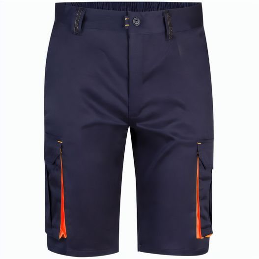 Produktabbildung VL HEMERA. Zweifarbige Stretch-Bermudashorts mit mehreren Taschen (240 g/m²) aus Baumwolle (46 %), EME (38 %) und Polyester (16 %) VL HEMERA. Zweifarbige Stretch-Bermudashorts mit mehreren Taschen (240 g/m²) aus Baumwolle (46 %), EME (38 %) und Polyester (16 %) (Bild 1)