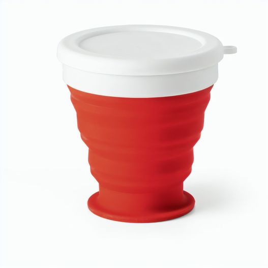 ASTRADA. faltbarer Reisebecher aus Silikon und PP 250 ml (Bild 1)