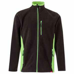 VL GERAS. Zweifarbige Fleecejacke (220g/m²) aus Polyester (100%)