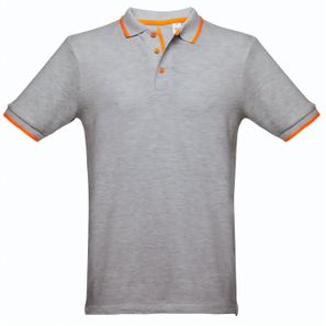 THC ROME. Zweifarbiges Baumwoll-Poloshirt für Herren