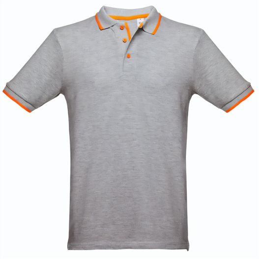 THC ROME. Zweifarbiges Baumwoll-Poloshirt für Herren (Bild 1)