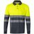 VL VULCAN LARGE. Zweifarbiges Poloshirt im Bird-Eye-Design (160g/m²) mit langen Ärmeln, aus Polyester (100%)