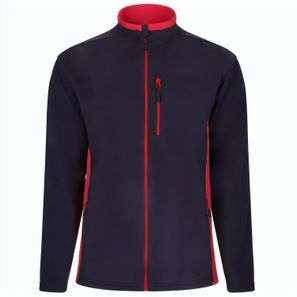 VL GERAS. Zweifarbige Fleecejacke (220g/m²) aus Polyester (100%)