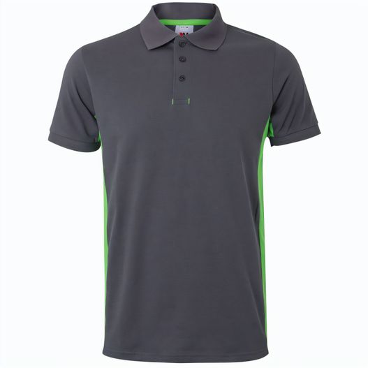 VL SUPAY. Zweifarbiges Piqué-Poloshirt (180 g/m²), kurzärmelig, aus Baumwolle (60%) und Polyester (40%) (Bild 1)