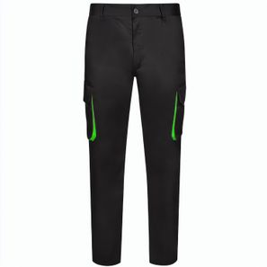 VL HYPNOS. Zweifarbige Twill-Hose mit mehreren Taschen (200 g/m²), aus Baumwolle (35 %) und Polyester (65 %)