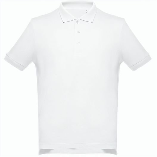 Produktabbildung THC ADAM WH. Kurzärmeliges Poloshirt aus Baumwolle für Herren. Weiße Farbe THC ADAM WH. Kurzärmeliges Poloshirt aus Baumwolle für Herren. Weiße Farbe (Bild 1)