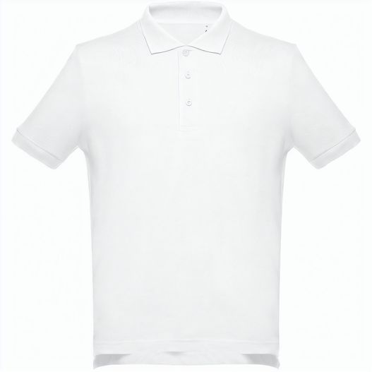 THC ADAM WH. Kurzärmeliges Poloshirt aus Baumwolle für Herren. Weiße Farbe (Bild 1)