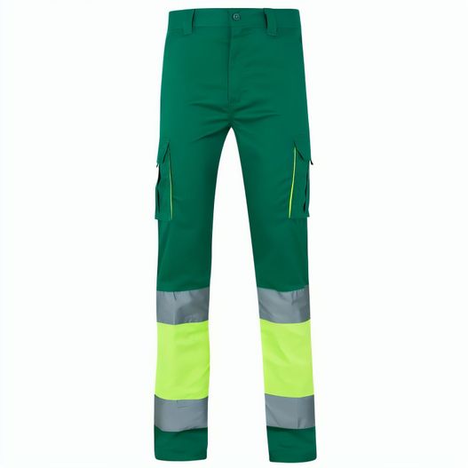 VL ZEUS. Zweifarbige Stretch-Hose mit mehreren Taschen (240 g/m²), aus Baumwolle (46 %), EME (38 %) und Polyester (16 %) (Bild 1)