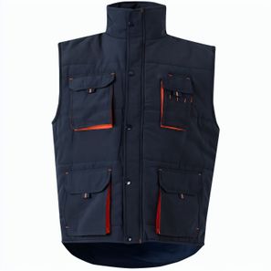 VL NERGAL. Steppweste, zweifarbig, mit mehreren Taschen (120g/m²), aus Polyester (100%)