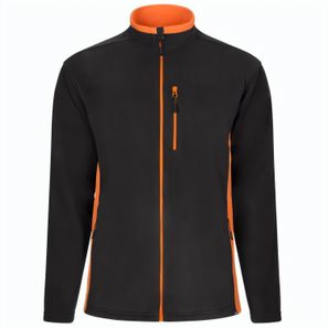 VL GERAS. Zweifarbige Fleecejacke (220g/m²) aus Polyester (100%)
