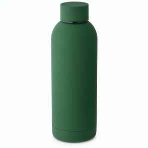 ODIN. Trinkflasche aus Edelstahl (36% recycelt) (550 mL) mit gummierter Oberfläche