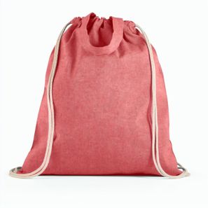 RISSANI. Tragetasche/Turnbeutel (2in1) aus recycelter Baumwolle (70%) und polyester (30% rPET) (140 g/m²)