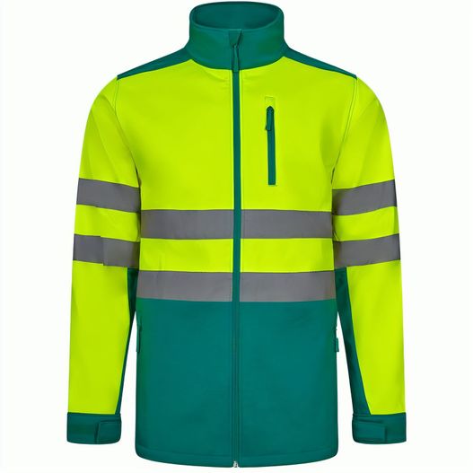 VL HESTIA LARGE. Zweifarbige Softshell-Jacke (280 g/m²), mit Fleece-Futter und TPU-Membran, aus Polyester (96 %) und Elasthan (4 %) (Bild 1)