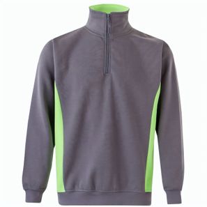 VL SVAROG. Zweifarbiges Frottee-Sweatshirt (260 g/m²), aus Polyester (65 %) und Baumwolle (35 %)