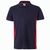 VL SUPAY. Zweifarbiges Piqué-Poloshirt (180 g/m²), kurzärmelig, aus Baumwolle (60%) und Polyester (40%)