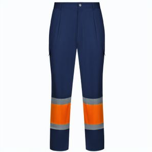 VL ARTEMIS. Zweifarbige Hose aus Twill (190g/m²), Baumwolle (20%) und Polyester (80%)