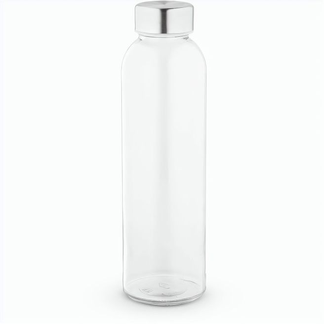 SOLER. Glasflasche sublimations und Edelstahlverschluss 500 ml