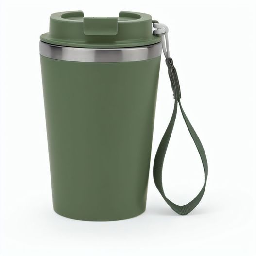 SPITZ. Reisebecher aus Edelstahl (90% rSS) mit doppelter Wand und matter Oberfläche 460 ml (Bild 1)