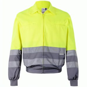 VL NEPTUNE. Zweifarbige Twill-Jacke (210g/m²) aus Polyester (80%) und Baumwolle (20%)