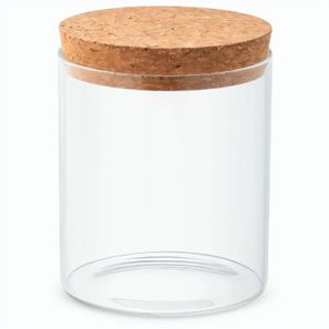 SPICE 700. Behälter (700 mL) aus Borosilikatglas mit Korkdeckel
