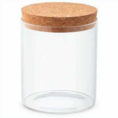 Produktabbildung SPICE 700. Behälter (700 mL) aus Borosilikatglas mit Korkdeckel SPICE 700. Behälter (700 mL) aus Borosilikatglas mit Korkdeckel