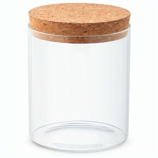 SPICE 700. Behälter (700 mL) aus Borosilikatglas mit Korkdeckel (Bild 1)