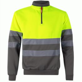 VL THOR LARGE. Zweifarbiges Sweatshirt (300g/m²) aus Polyester-Fleece (100%)