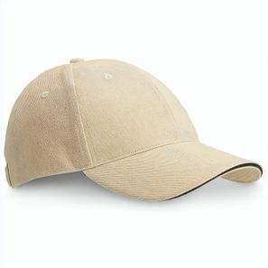 CHRISTOPHE. Sandwichmütze aus 100% Baumwolle (260 g/m²)