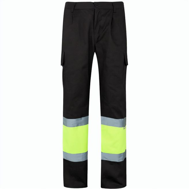 VL ATHENA. Zweifarbige Hose aus Twill (210 g/m²), gefüttert, mit mehreren Taschen, aus Baumwolle (20%) und Polyester (80%)