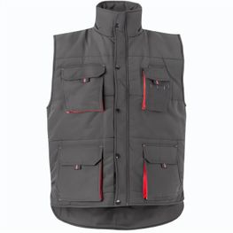 VL NERGAL. Steppweste, zweifarbig, mit mehreren Taschen (120g/m²), aus Polyester (100%)