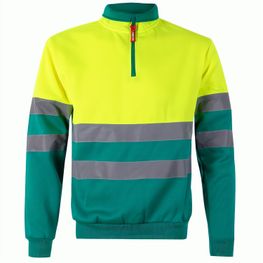 VL THOR. Zweifarbiges Sweatshirt (300g/m²) aus Polyester-Fleece (100%)